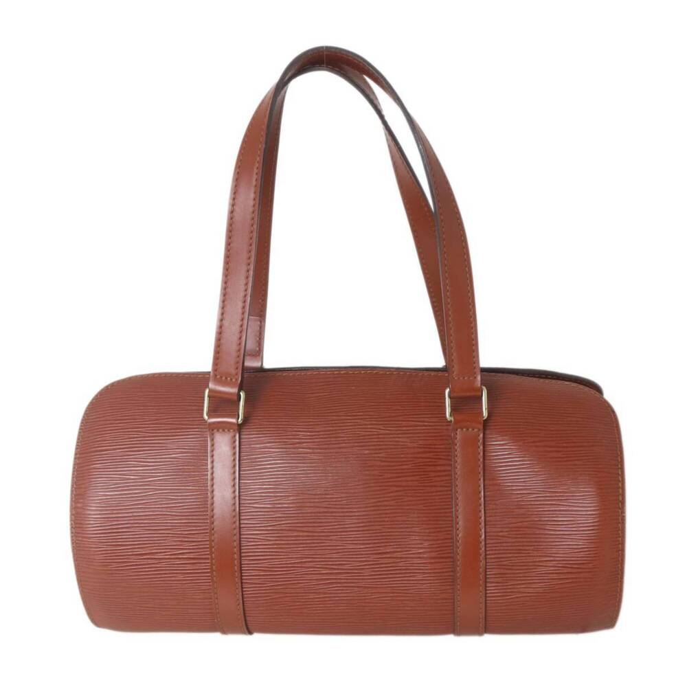 LOUIS VUITTON Brown Leather Pouch - Picture 3 of 10